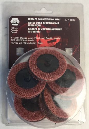 2&#034; Surface Conditioning Disc 10 Pack 100/120 Grit Napa 777-1536 1421WQ.1C