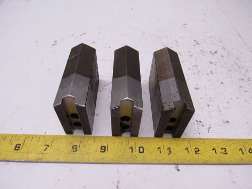 3&#034; Tall Serrated Lathe Chuck Pointed Jaws Set of 3