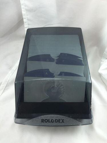 Rolodex Address Card File Holds 3&#034;x 5&#034; Cards Included Number Storage Covered