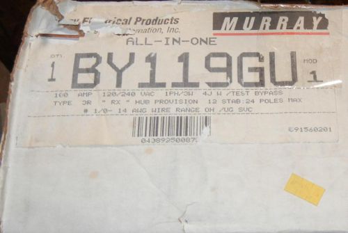 Murray Commercial Electrical Type Box # BY119GU 100AMP