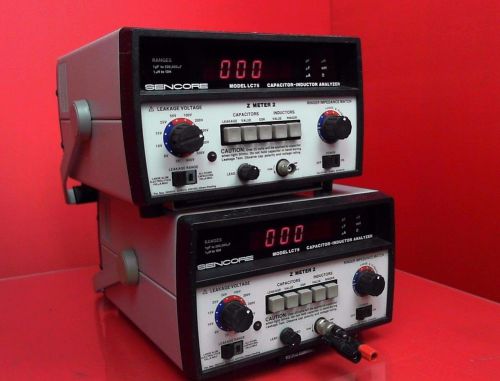 **TWO** Sencore LC-75 Capacitor Inductor Impedance Analyzer Tester Z-Meter 8021