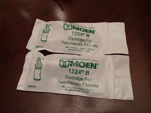 LOT OF 2  MOEN 1224B CARTRIDGE FOR TWO-HANDLE FAUCETS 38304A