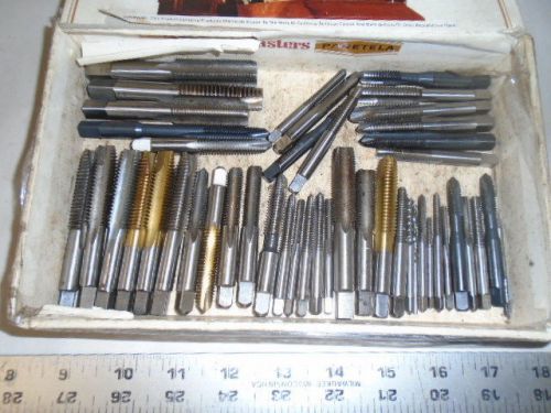 MACHINIST TOOL LATHE MILL Machinist Lot of Nice Sharp Taps for Threading