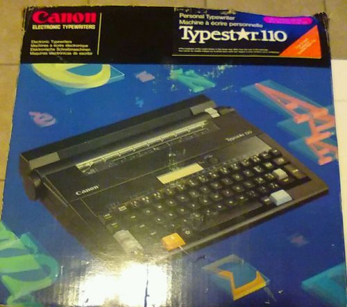 Canon Typestar 110 Portable Typewriter Batteries Or Electric