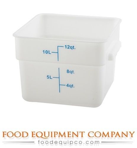 Winco pesc-12 storage container, 12 quart, square - case of 12 for sale