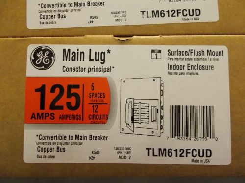 general electric TLM612FCUD 6circuit panel indoor
