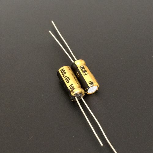 5pcs 10v100uf 10v nichicon fw standard capacitor 5x11mm for audio for sale
