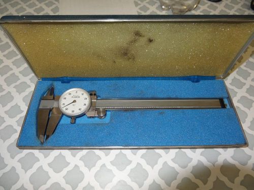 Kanon Bestool Precision Inside/Outside 6&#034; Caliper with Dial Indicator