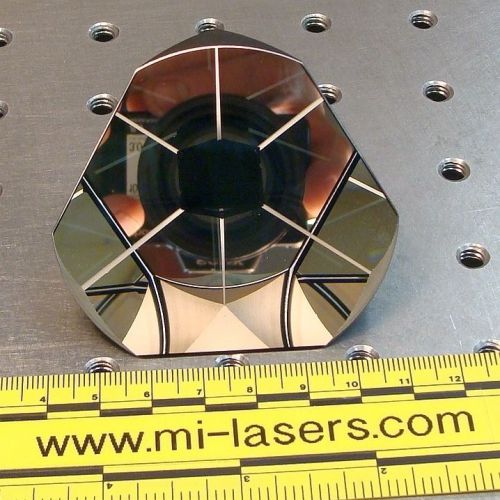 Corner cube trihedral prism retroreflector with infrared filter laser optic for sale