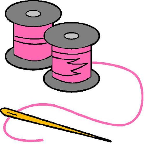 30 Custom Pink Sew Art Personalized Address Labels