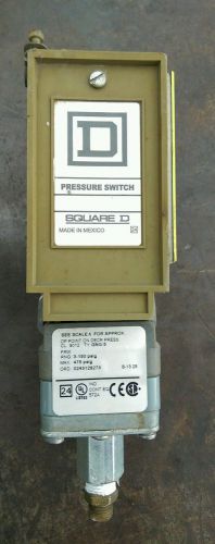 Square D 1/4&#034; Pressure Switch, RNG 3-150 PSIg 475 PSIG Max, Order# 0243128273