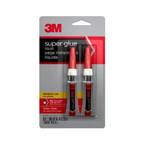SUPER GLUE,3M LIQUID .14OZ 2PK