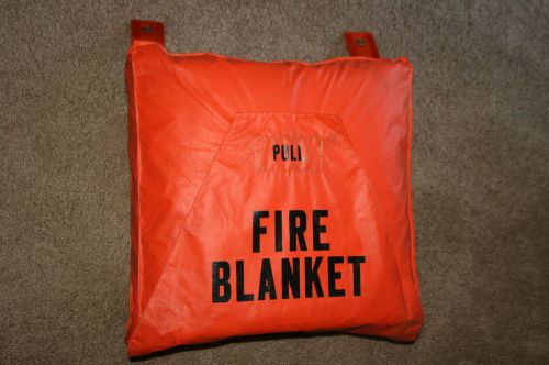 Large Emergency Fire Blanket 60 x 90 Wall Mountable Orange First Response Office