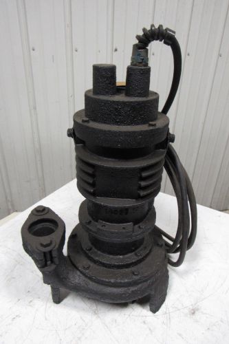 Weil pump 1602 submersible 5 hp 2-1/2&#034; flanged discharge sump waste pump for sale