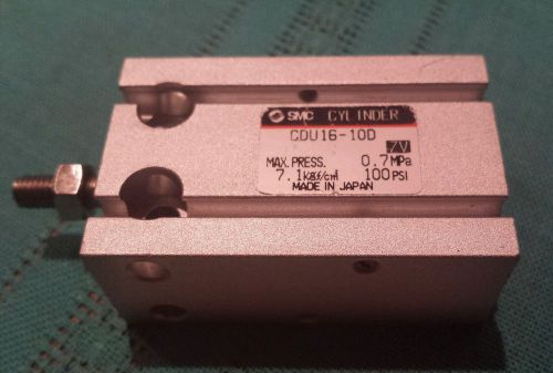 SMC CDU16-10D Pneumatic Cylinder 16mm Bore 10mm Stroke 0.7MPa / 100psi