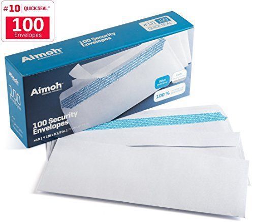 #10 Security SELF-SEAL Envelopes, No Window, Premium Security Tint Pattern, for