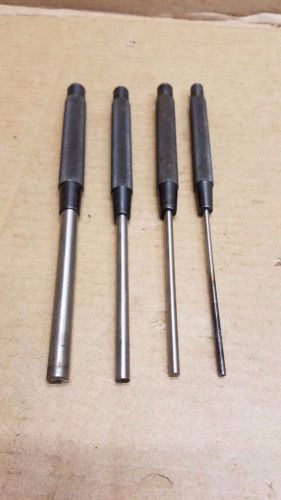 Starrett 248 extended length drive pin punch, 1/8&#034;, 3/16&#034;, 1/4&#034; &amp; 3/8&#034; diameters for sale