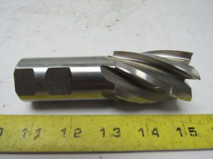 1-1/2&#034; x 1-1/4&#034; x 4-5/8&#034; 6 spiral flute end mill for sale