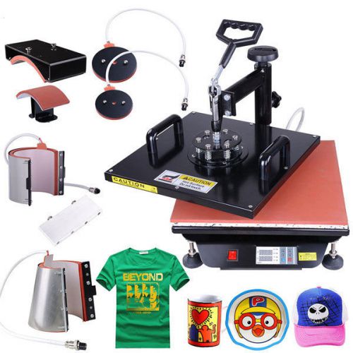 6in1 15x15 inch digital heat press transfer machine kit 939 for sale