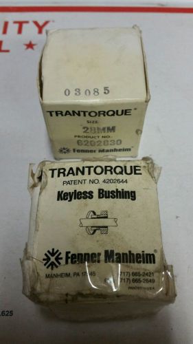 Trantorque fenner manheim 28mm 1&#034;-1-1/8&#034; keyless bushing 6202830 for sale