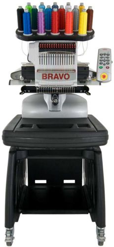 Melco Bravo Embroidery Machine Package w/Design Shop, Hoop Master &amp; Extras