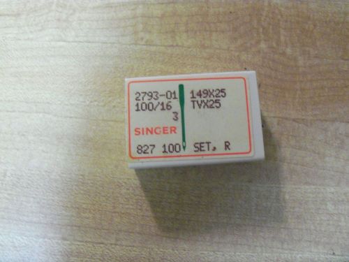 100 SINGER INDUSTRIAL 149x25 TVx25 HIGH SPEED NEEDLES SIZE 16 FOR MODEL 253-311