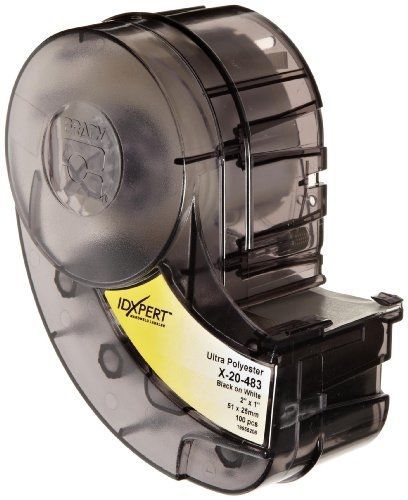 Brady x-20-483 idxpert 1&#034; height, 2&#034; width, b-483 ultra aggressive polyester, for sale