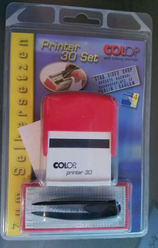 ColoP Printer 30 Set Customizable 4 Line Self-Inking Stamper