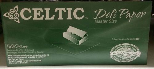 Celtic  8&#034; X 10.75&#034; Premium Interfold Dry Wax Deli Paper  500 Sheets Marcal