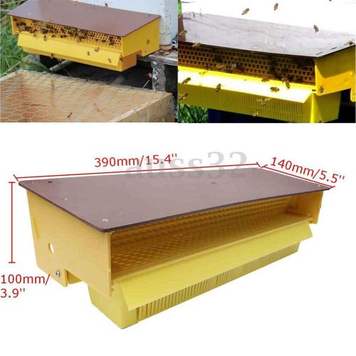Removable Yellow Plastic Pollen Trap With Ventilated Pollen Tray Beekeeping Tool