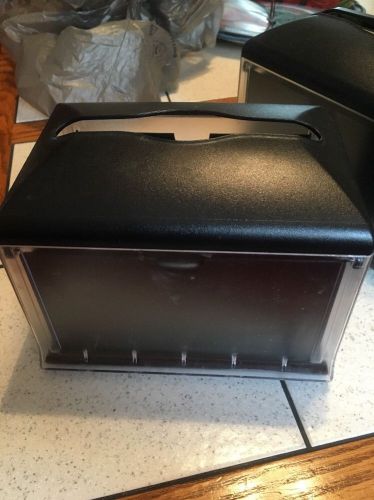 5 Commercial Black Advertising Restaurant Napkin Dispenser Holders Diner Food