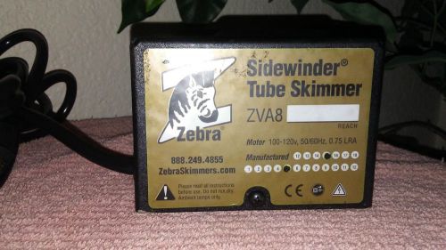 Zebra Sidewinder Tramp Oil O-Ring Tube Skimmer, Mod # ZVA8, 120V, Used