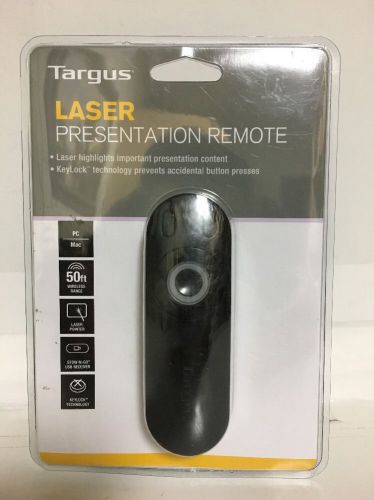 Targus Wireless Laser Presentation Remote with KeyLock, 2.4GHz, AMP13US