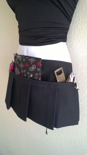 Jean Skirt Three Pocket Bartender Apron