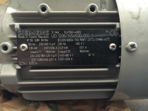 Siemens Motor 1LA7063-4AB12
