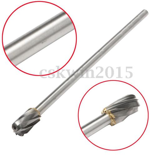 150MM Long 6&#034; Tungsten Aluminum Carbide Rotary Burr 1/4&#034; Shank For CNC Engraving
