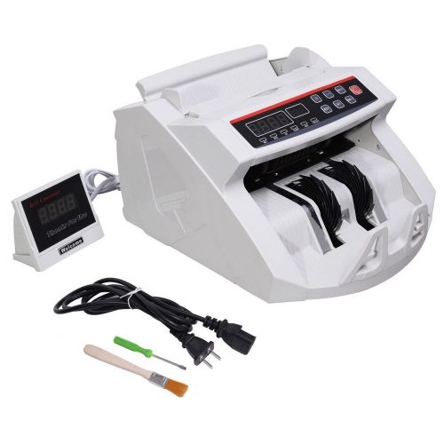 NEW! MONEY BILL CASH COUNTER BANK MACHINE CURRENCY COUNTING UV &amp; MG COUNTERFEIT
