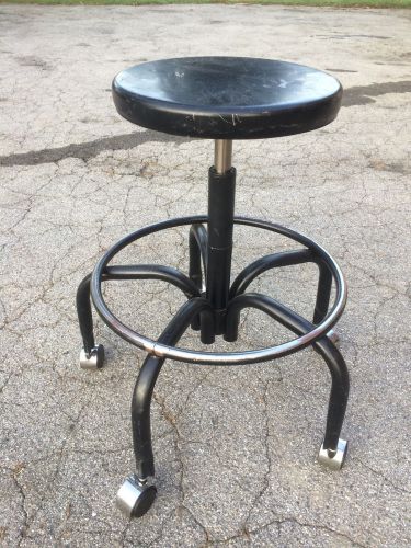 Bio-fit rolling adjustable lab stool w/ pneumatic mechanism for sale