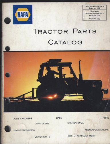 Old Vintage 1995 Manual Book NAPA Tractor Parts Catalog No. 13 December Booklet