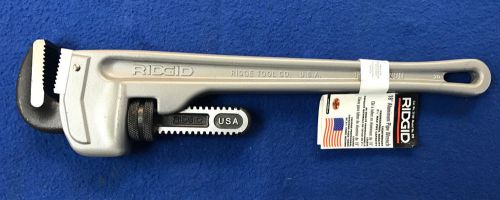 Ridgid 31100 18&#034; aluminum handle straight pipe wrench for sale