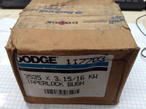 Dodge 117703 bushing 3535 x 3 15/16 kw taper-lock bush d new (loc1134) for sale