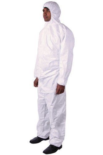 Dupont tyvek 4xl disposable suit with elastic wrists, ankles and hood for sale