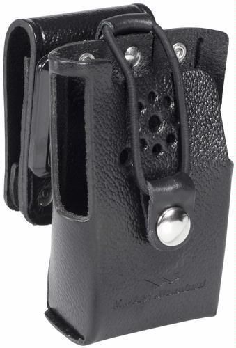 Vertex Standard LCC-420S Black Leather radio Case Belt Loop VX-420 series holder