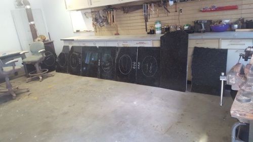 16 Pieces of Granite Remnants Black Granite, Brown Granite etc.