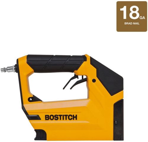 Bostitch Pneumatic Stapler Nailer Aluminum Home Work Tool Brad 0.625-in 18-Gauge