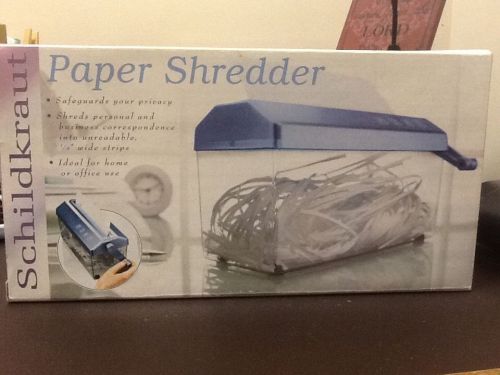 Schildkraut Paper Shredder