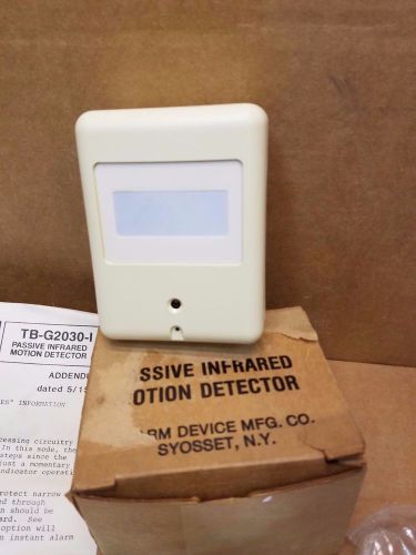 Vintage Alarm device mfg co Passive Infrared motion detector TB-G2030-I