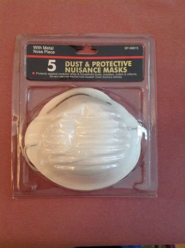 5PK, Dust &amp; Protective Nuisance Masks With Metal Nose Piece #SP-98815