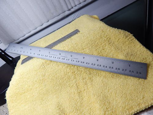Rare no number ls starrett  hardened slotted 12&#034; steel ruler 1/2mm metric &amp; inch for sale