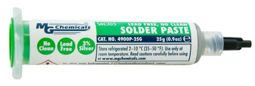 MG Chemicals 4900P-25G Lead Free Solder Paste 3% Silver (SAC 305) No Clean